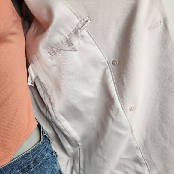 Aritzia Wilfred Cherrelle Light Pink Double-breasted Blazer Size XS - Picture 9 of 16